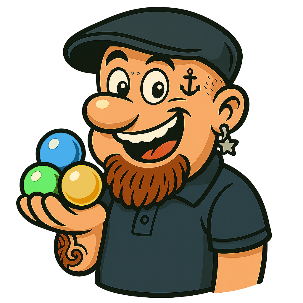 The original Bubble Trouble pirate