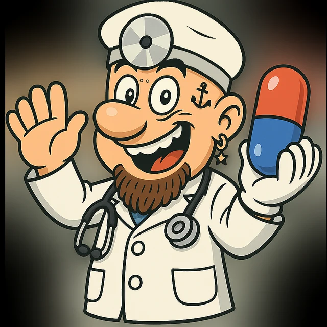 The original Doctor Pill character
